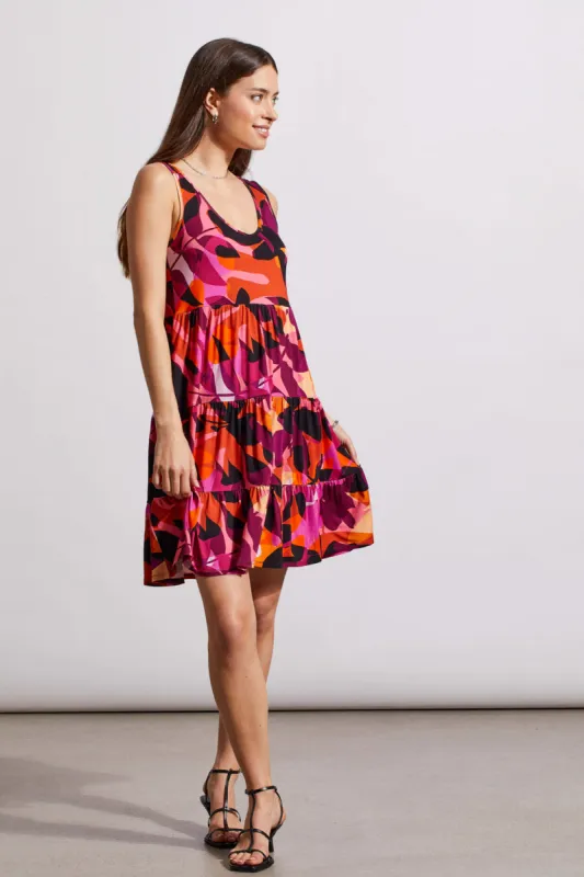 FLOWY SLEEVELESS DRESS WITH V-NECKLINE-Mauvelush sold by Tribal