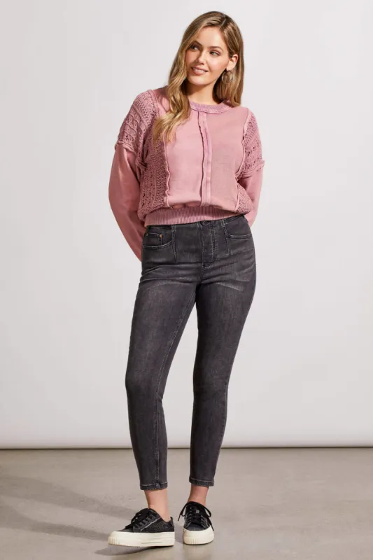 Audrey Icon Pull-On Ankle Skinny Jeans-Stone Black sold by Tribal