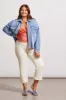 CROPPED DENIM SHACKET WITH POCKETS-Sky blue sold by Tribal