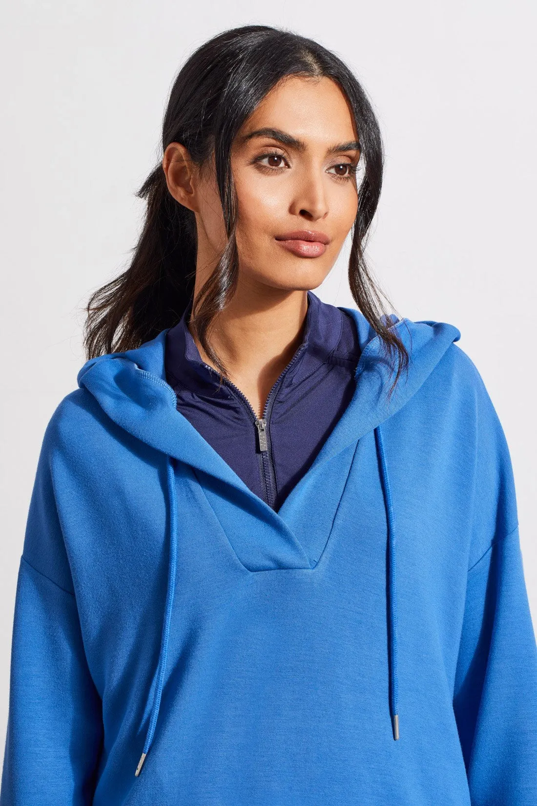 HOODED DOLMAN TUNIC-Cobalt sold by Tribal product image thumbnail 2
