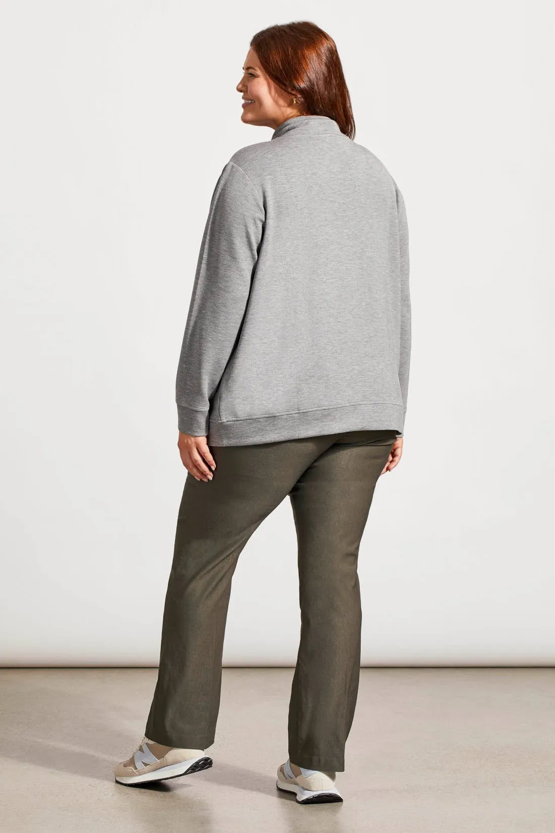Funnel Neck Top With Pockets-Grey Mix sold by Tribal product image thumbnail 3