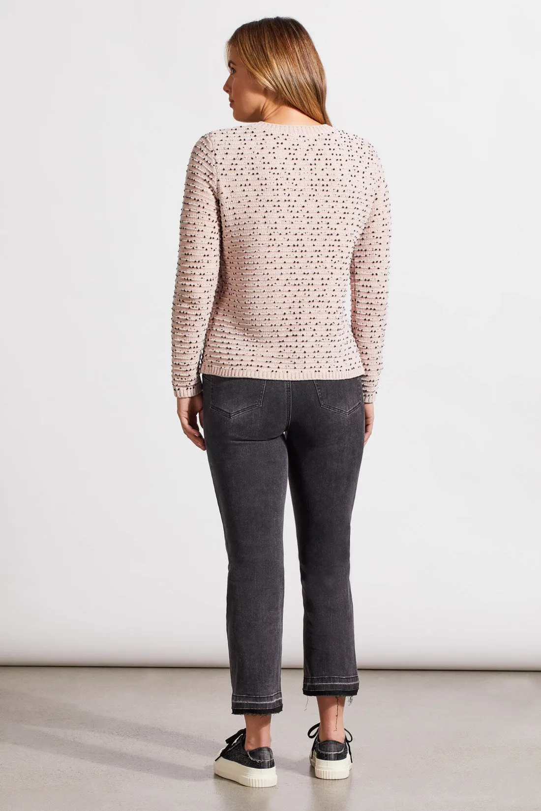 Textured Knit Crewneck Sweater-Sepia Rose sold by Tribal product image thumbnail 3