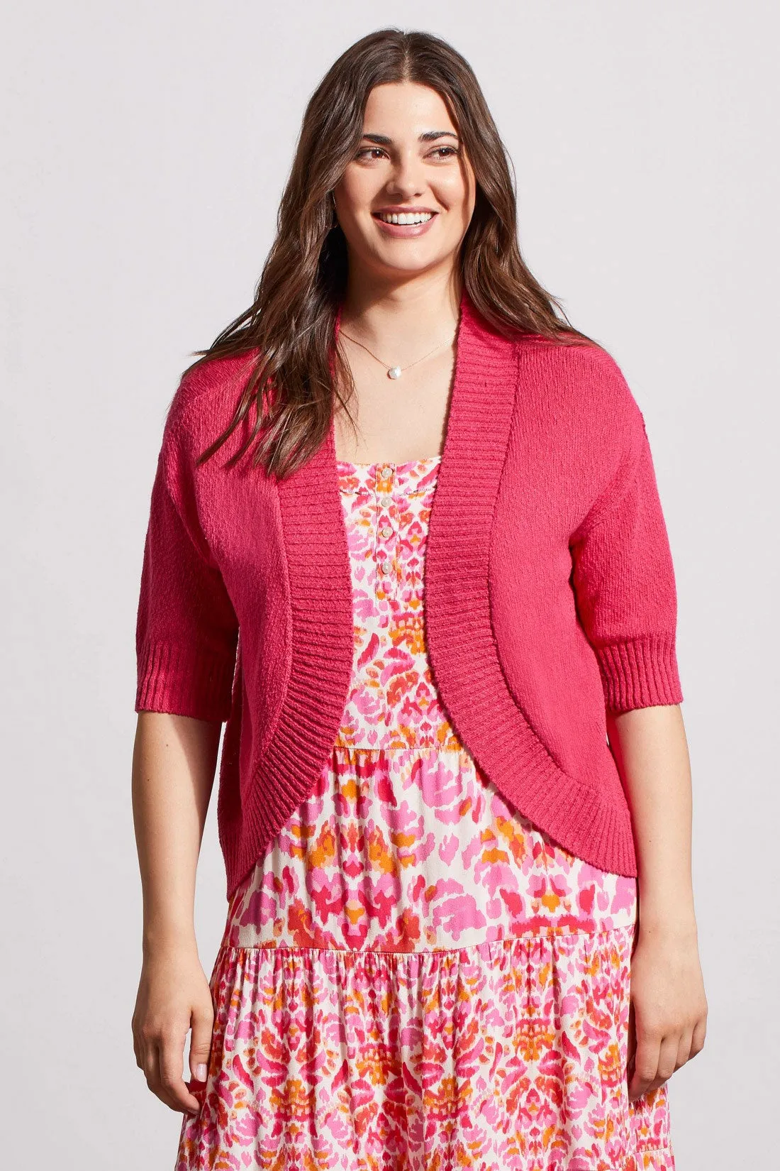 COCOON CARDIGAN-Raspberry sold by Tribal product image thumbnail 2