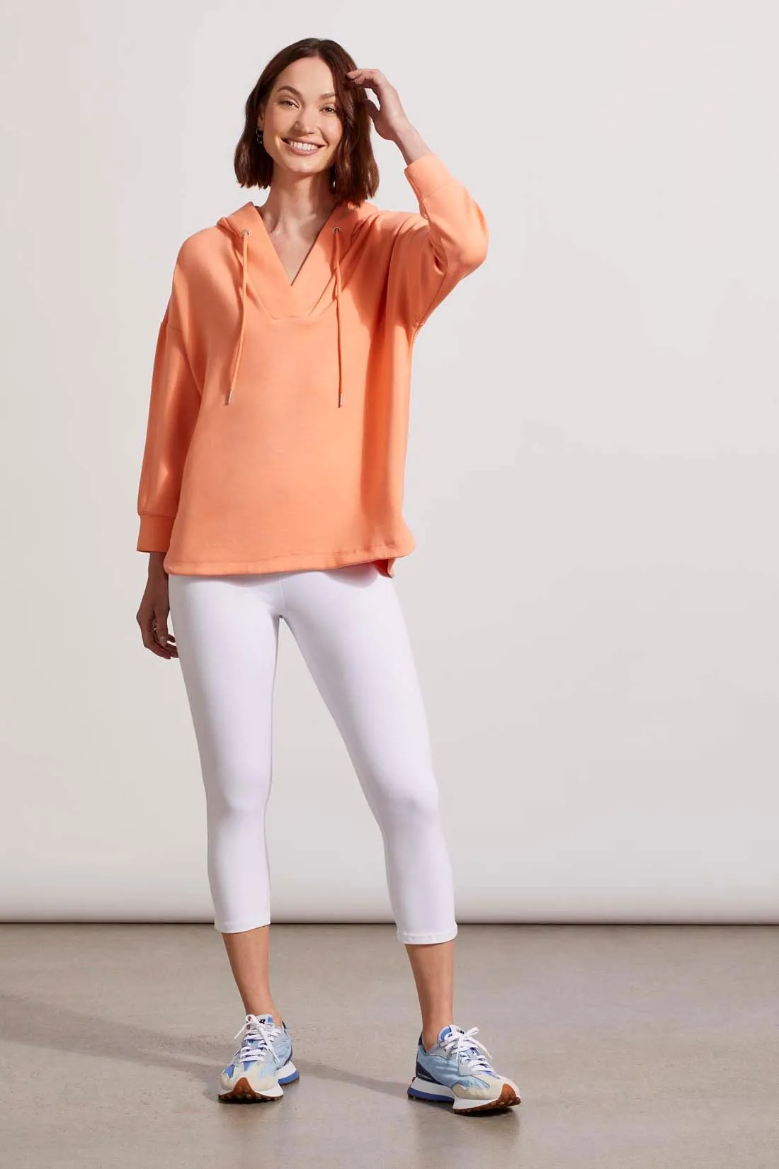 HOODED DOLMAN TUNIC-Pinkpeach sold by Tribal