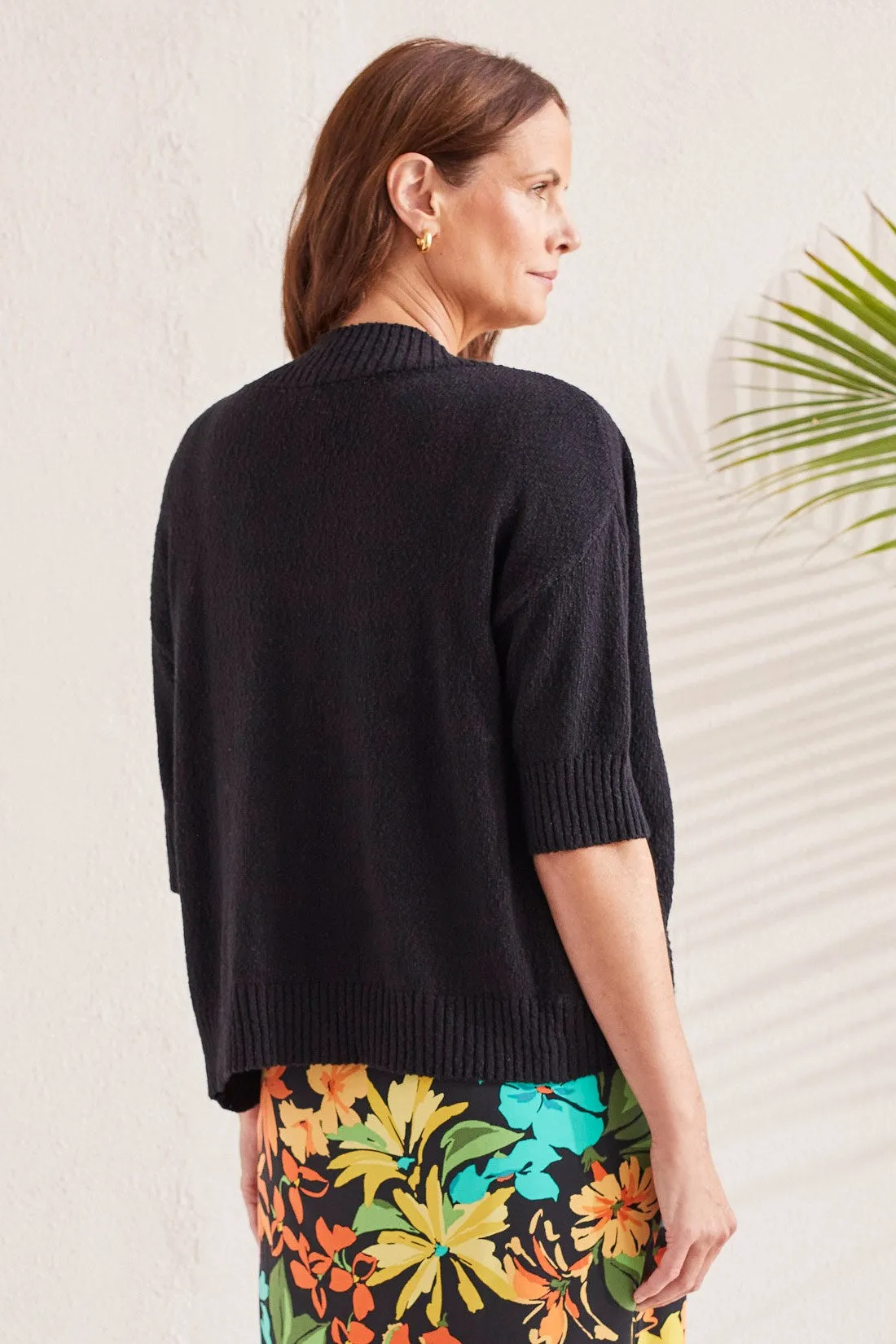 COCOON CARDIGAN-Black sold by Tribal product image thumbnail 4