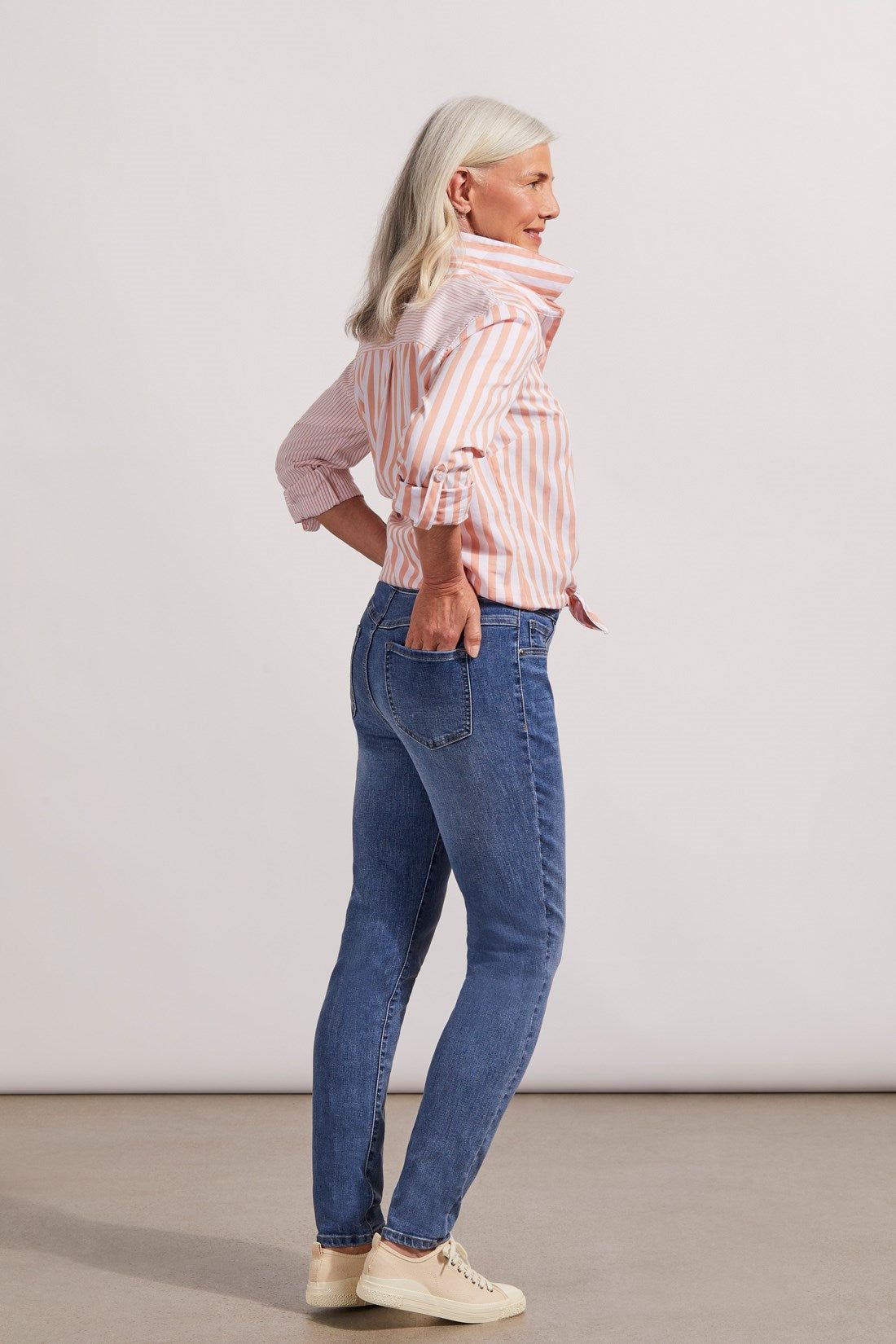 AUDREY PULL-ON FULL LENGTH JEGGING-Dk.vintage sold by Tribal product image thumbnail 4