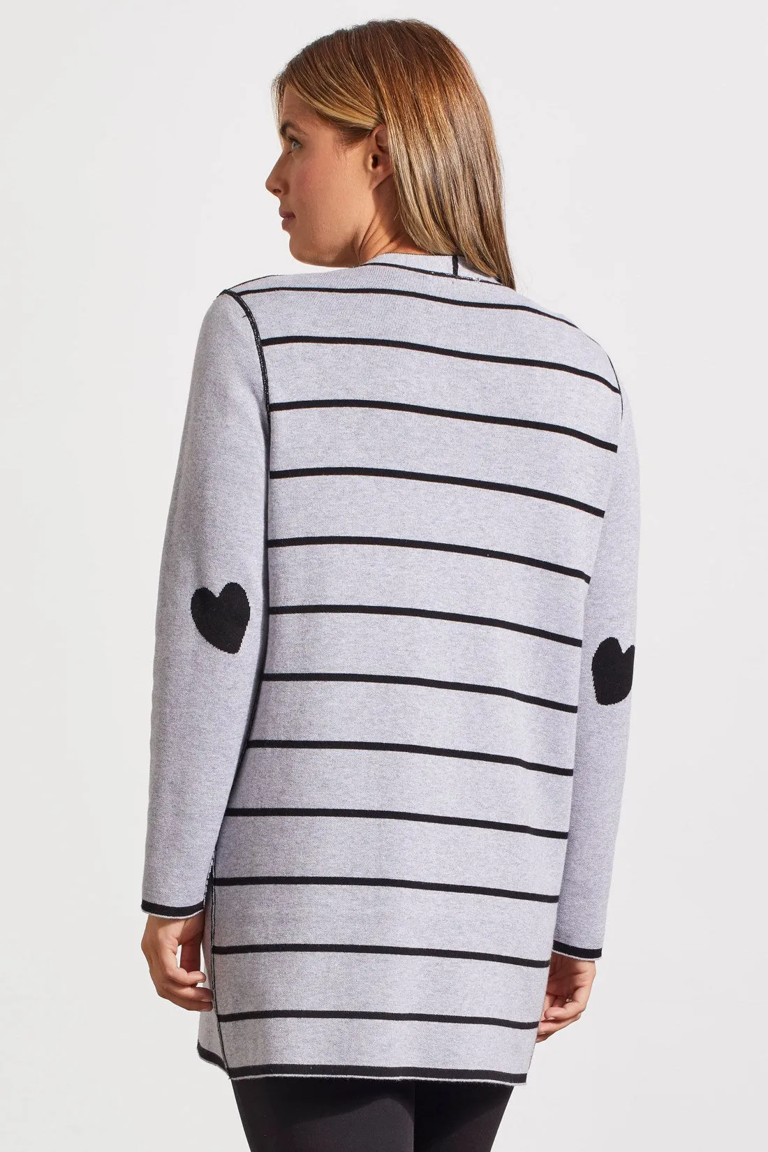 REVERSIBLE SWEATER CARDIGAN-Black sold by Tribal product image thumbnail 4