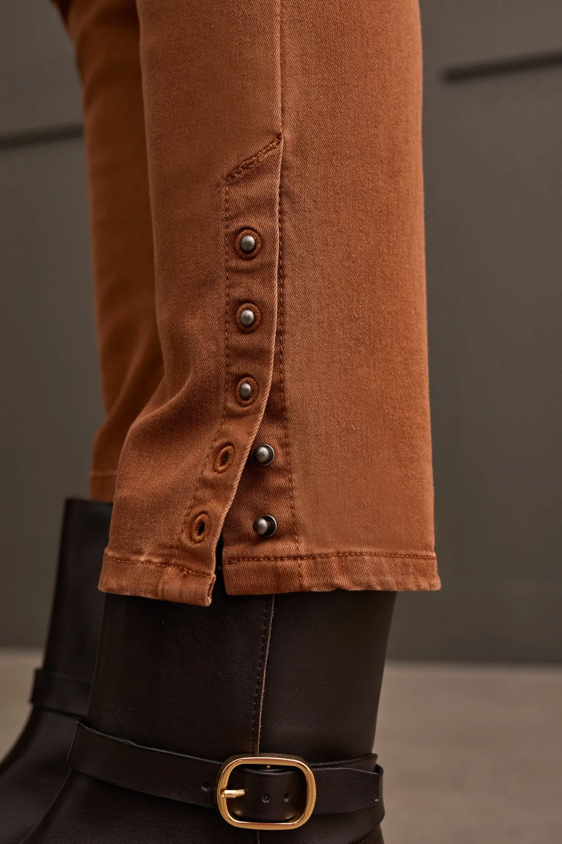 Comfort Stretch Pull-On Ankle Pant-Walnut sold by Tribal product image thumbnail 3