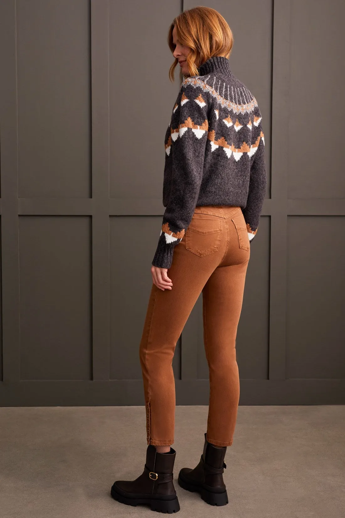 Comfort Stretch Pull-On Ankle Pant-Walnut sold by Tribal product image thumbnail 2