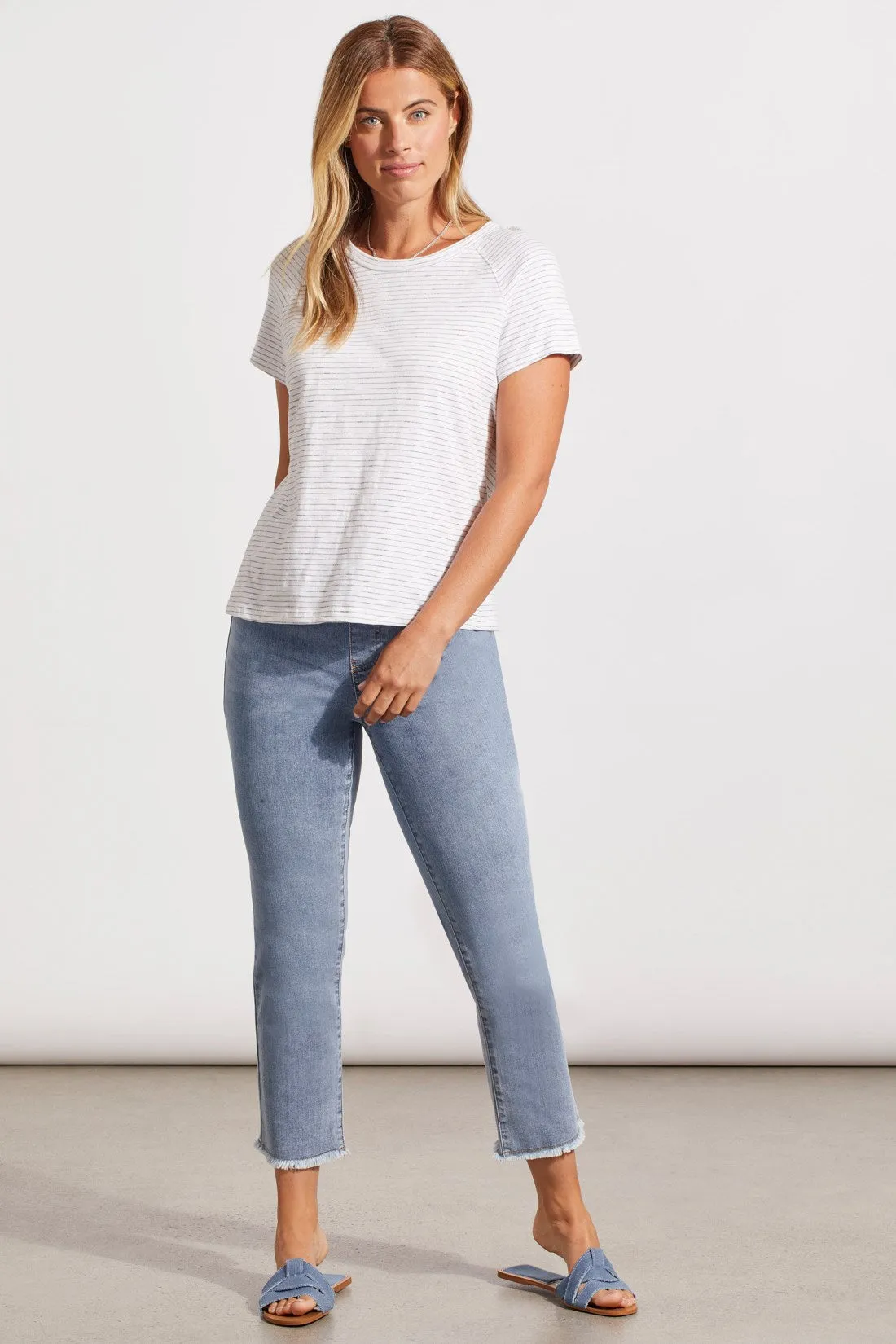 SHORT SLEEVE RAGLAN TOP-Black sold by Tribal product image thumbnail 2