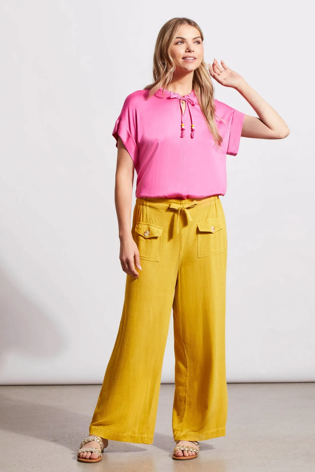 SATIN EFFECT SUMMER BLOUSE-Hi pink sold by Tribal product image thumbnail 2