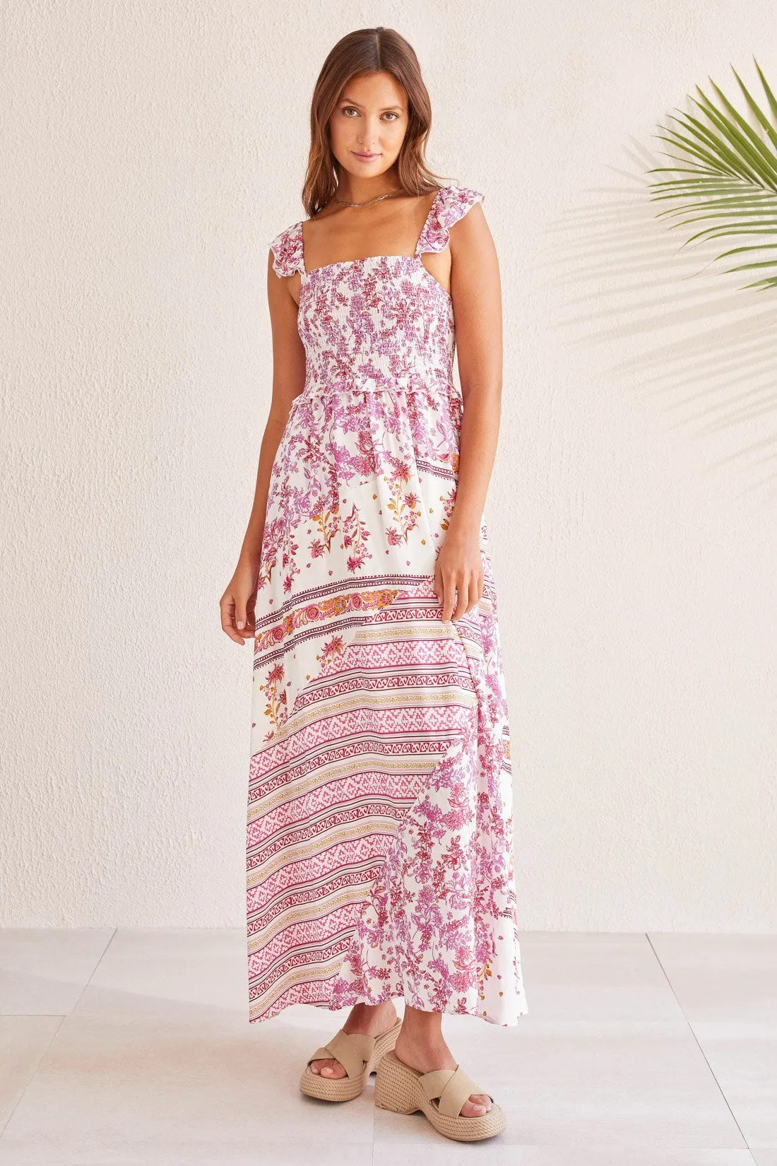ON-AND-OFF SHOULDER MAXI DRESS-Fruitpunch sold by Tribal product image thumbnail 4