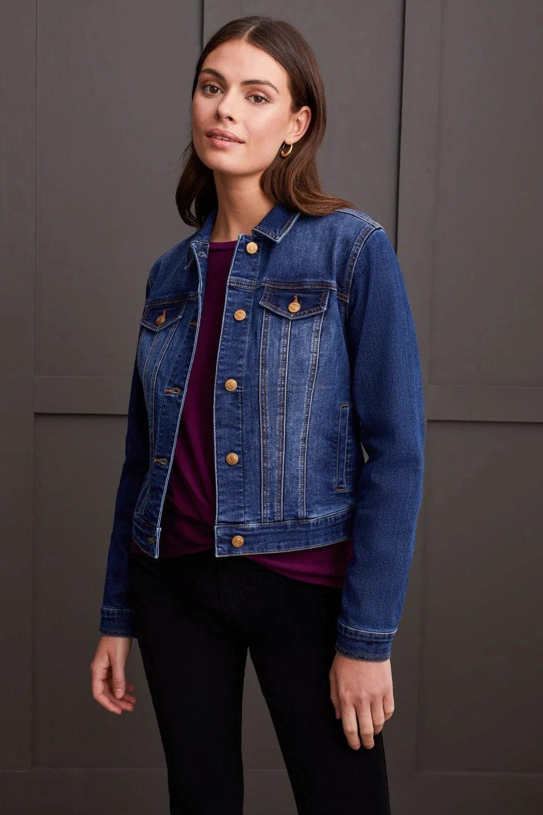 Classic Denim Jacket With Pockets-Bluemoon sold by Tribal product image thumbnail 4