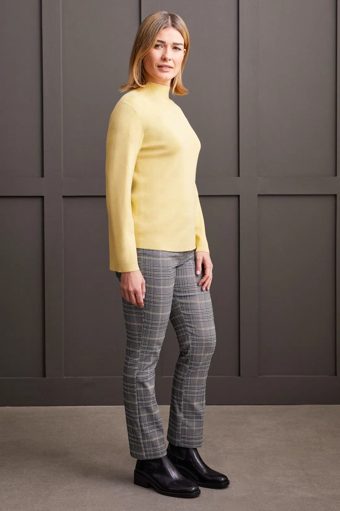 Long Sleeve Funnel Neck Sweater-Celery sold by Tribal product image thumbnail 3