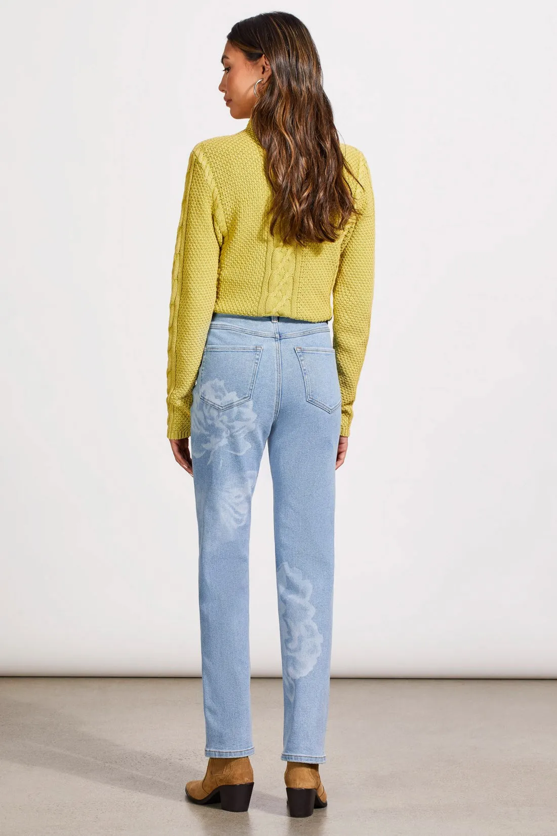 Brooke High Rise Straight Ankle Jeans-Chalk Blue sold by Tribal product image thumbnail 4