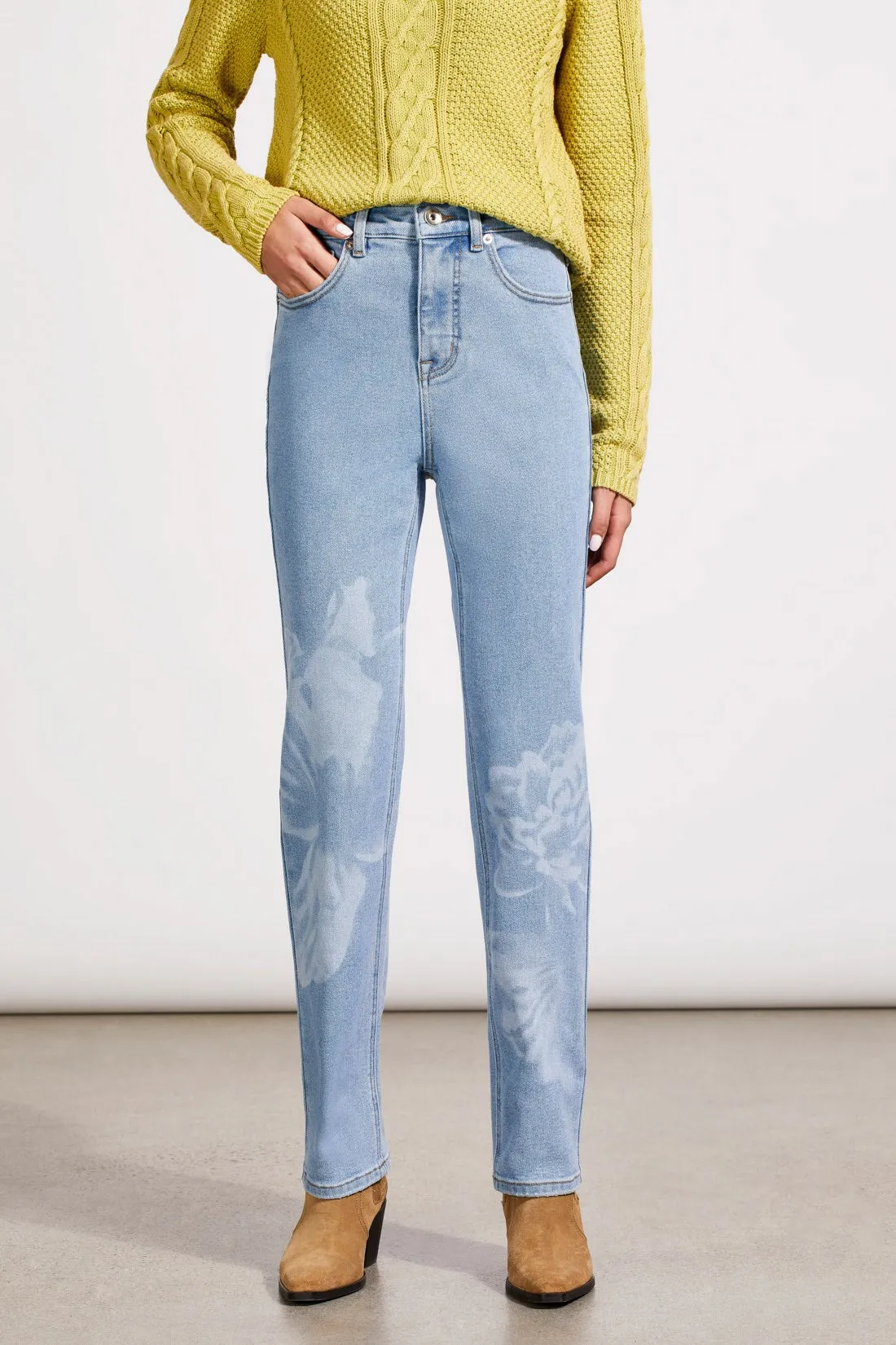 Brooke High Rise Straight Ankle Jeans-Chalk Blue sold by Tribal product image thumbnail 2