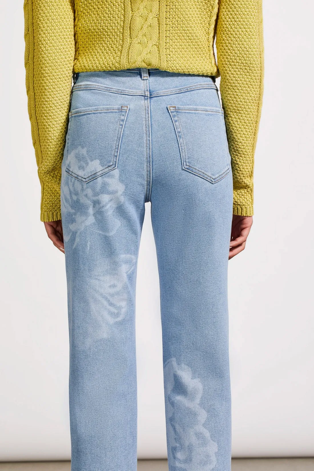 Brooke High Rise Straight Ankle Jeans-Chalk Blue sold by Tribal product image thumbnail 3