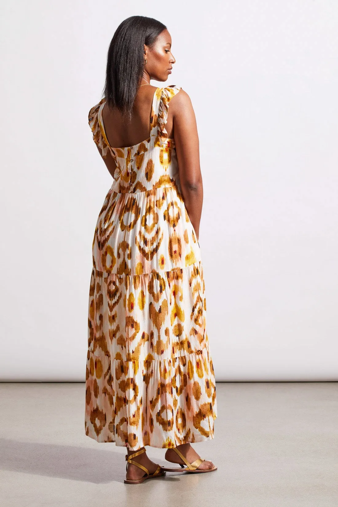 FLUTTER STRAP MAXI DRESS-Walnut sold by Tribal product image thumbnail 4
