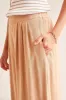 PULL-ON LINEN BLEND FLOWY PANTS WITH POCKETS-Caramel sold by Tribal