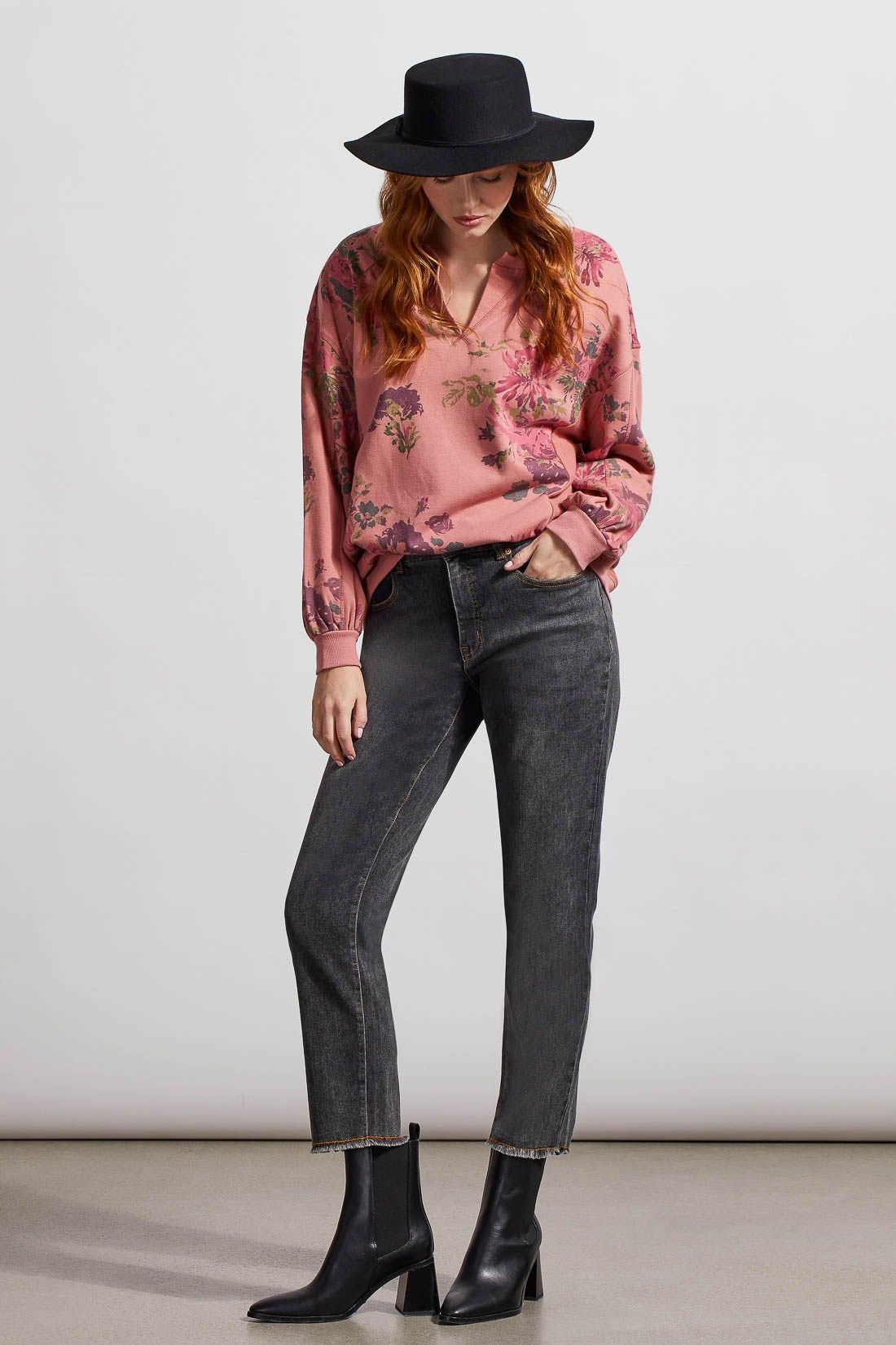 AUDREY STRAIGHT LEG GIRLFRIEND JEANS-Thunder grey sold by Tribal