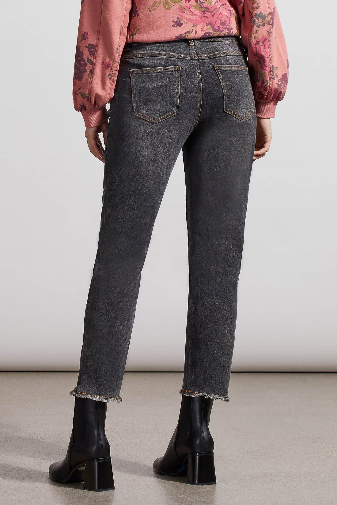 AUDREY STRAIGHT LEG GIRLFRIEND JEANS-Thunder grey sold by Tribal product image thumbnail 3