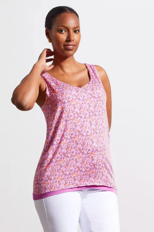 REVERSIBLE V-NECK CAMI-Mauvelush sold by Tribal