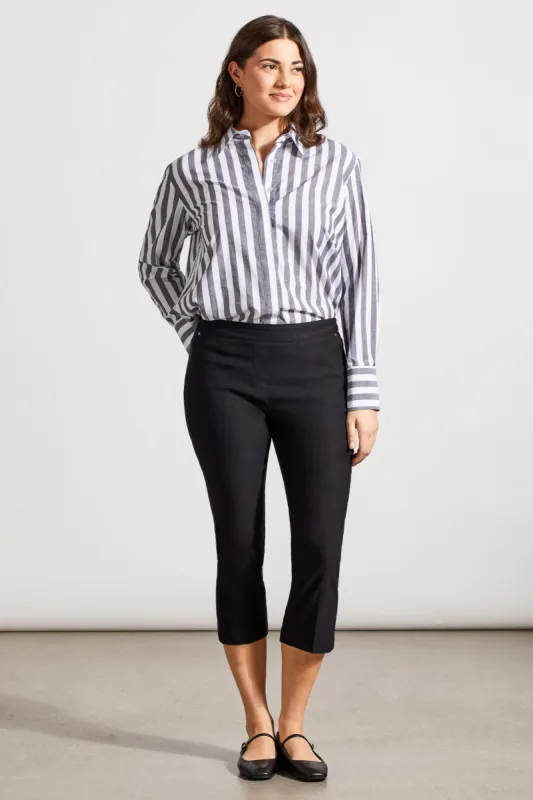 Performance Stretch Flatten It® Slimming Capris-Black sold by Tribal