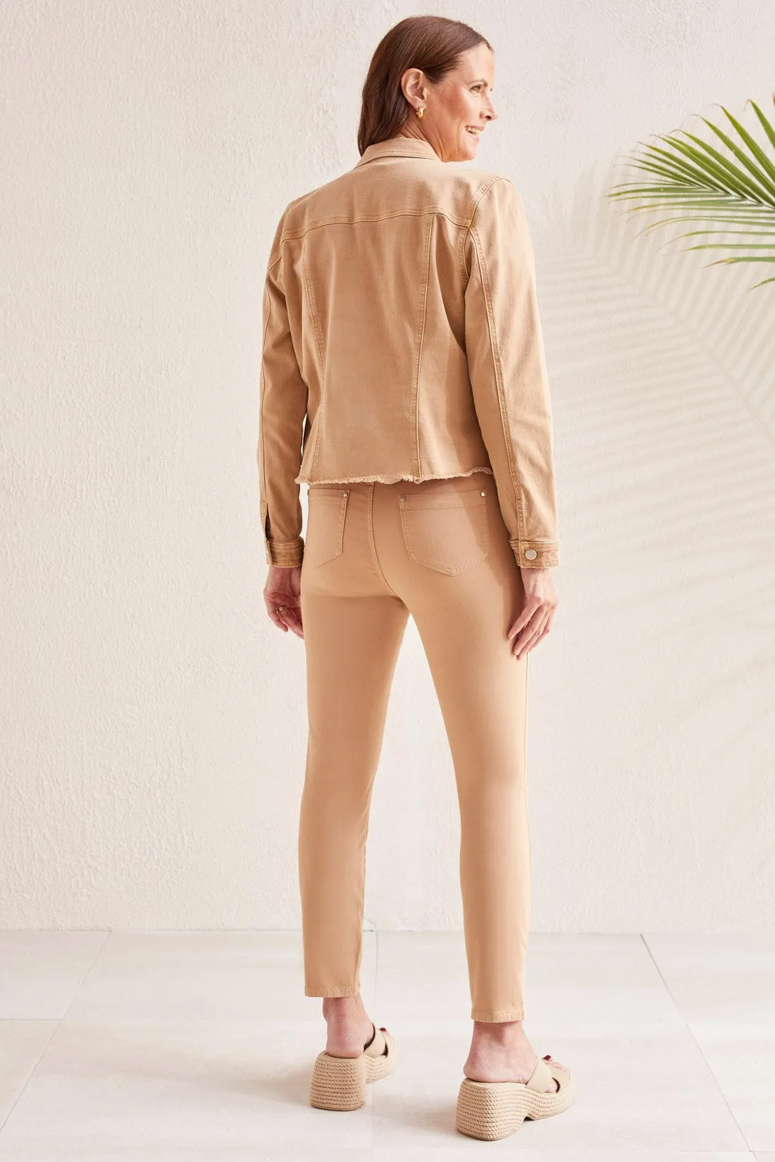 BUTTON-UP JACKET WITH RAW EDGE HEM-Dune sold by Tribal product image thumbnail 4