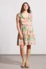PRINTED SLEEVELESS DRESS WITH SELF-TIE BACK-Apricottan sold by Tribal
