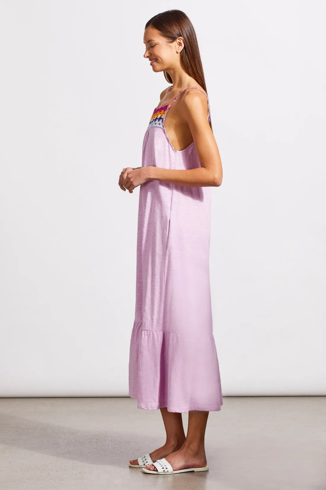 Cotton Sundress With Crochet Detail And Hidden Pockets-Pink Blush sold by Tribal product image thumbnail 4