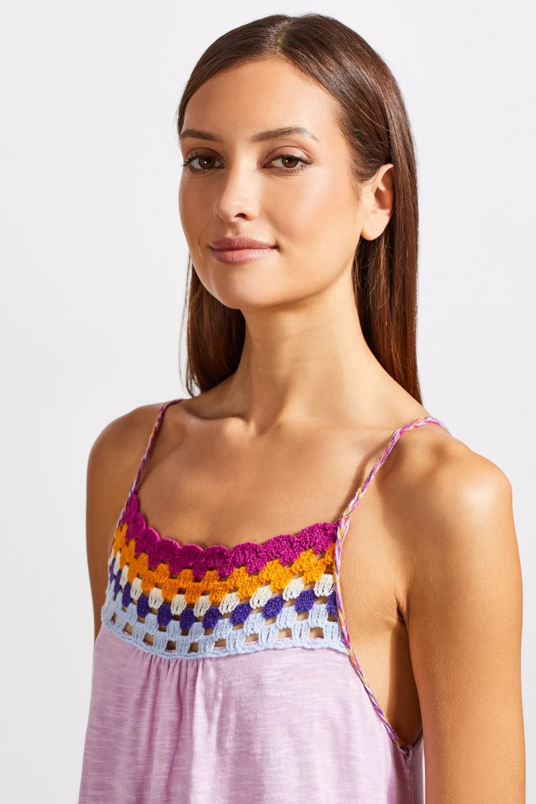 Cotton Sundress With Crochet Detail And Hidden Pockets-Pink Blush sold by Tribal product image thumbnail 2