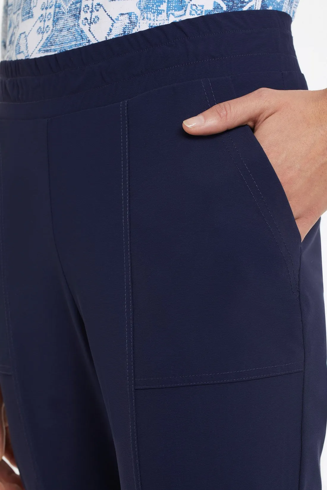 25 Inch Pull-On Technical Capris-Deepblue sold by Tribal product image thumbnail 3