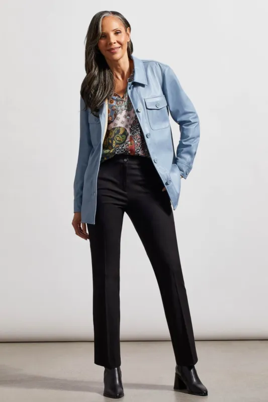 SOFT VEGAN LEATHER SHACKET-Bluestone sold by Tribal