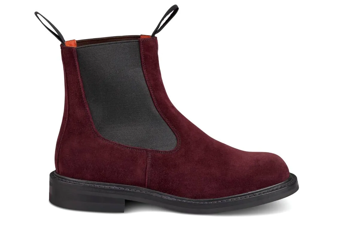 Paula Chelsea Boot - Barolo Castorino Suede sold by Tricker's