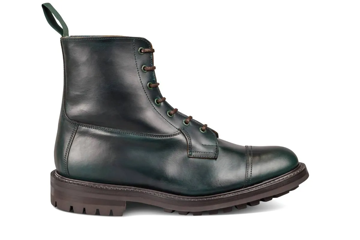 Allan Toe Cap Boot - Green Cutter sold by Tricker's