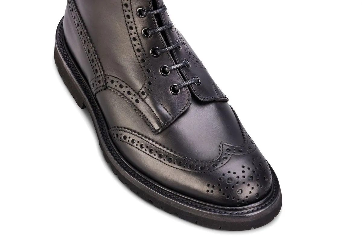 Stow Country Boot - Black Waxy Hidro sold by Tricker's product image thumbnail 2