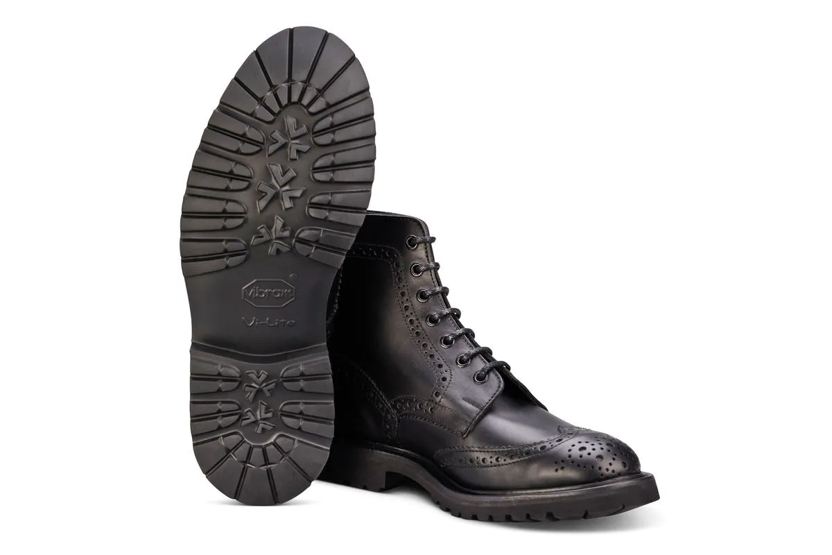 Stow Country Boot - Black Waxy Hidro sold by Tricker's product image thumbnail 5