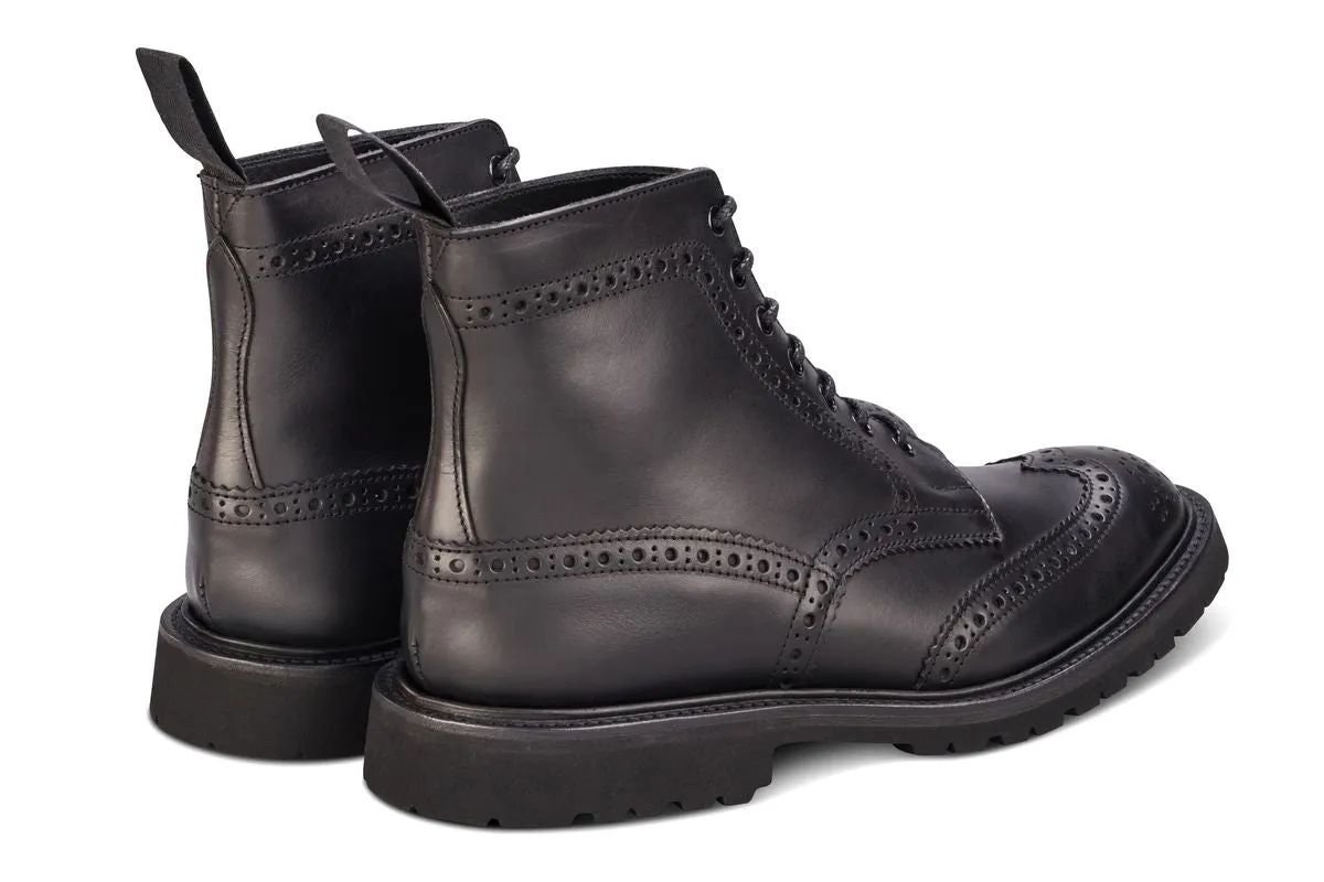 Stow Country Boot - Black Waxy Hidro sold by Tricker's product image thumbnail 4