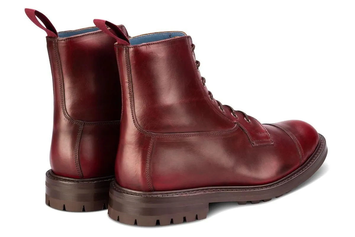 Allan Toe Cap Boot - Burgundy Cutter sold by Tricker's product image thumbnail 4