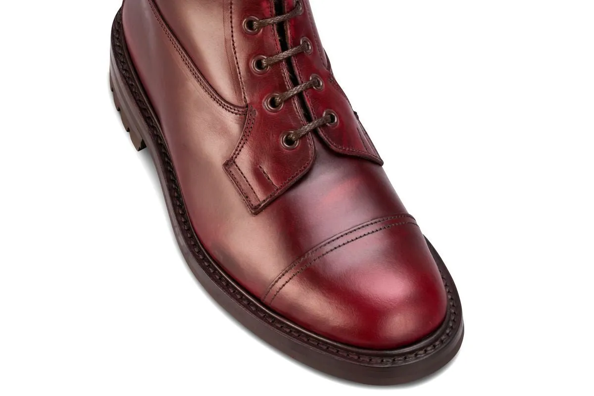 Allan Toe Cap Boot - Burgundy Cutter sold by Tricker's product image thumbnail 2