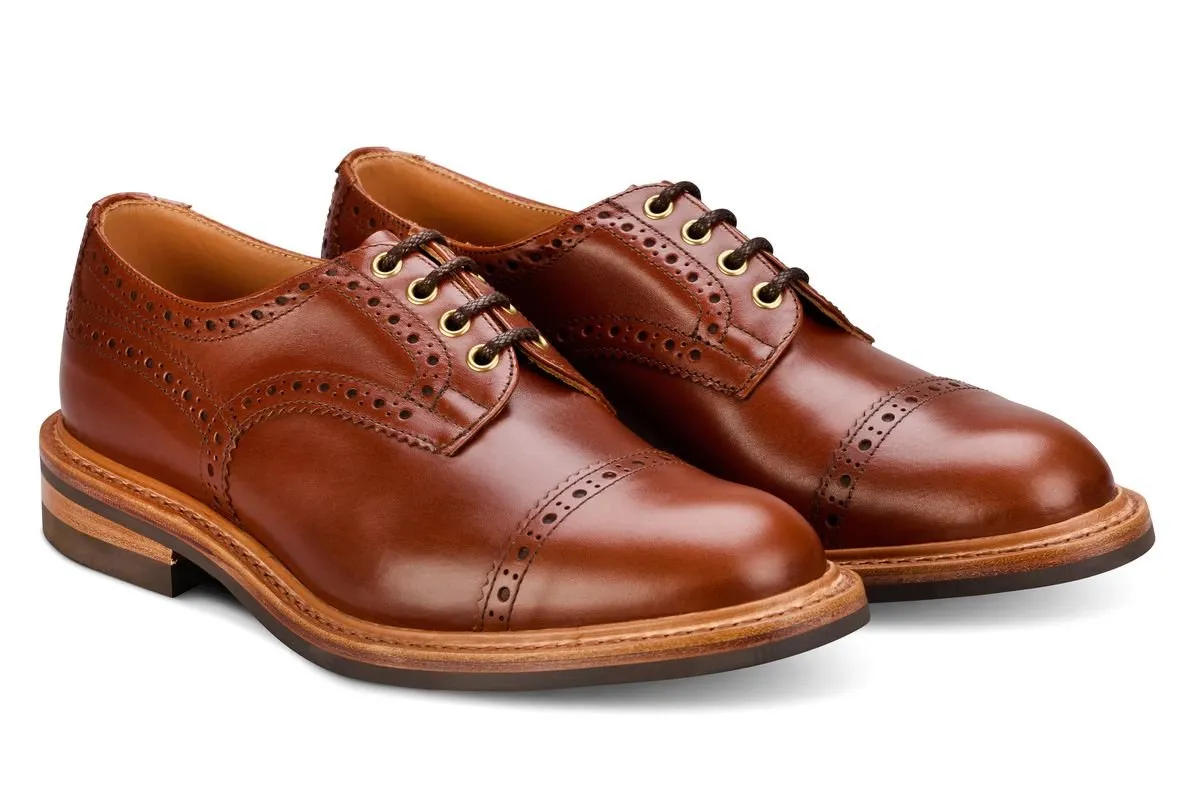 7047 - Men's Derby ToeCap Brogue - Beechnut Antique sold by Tricker's product image thumbnail 3