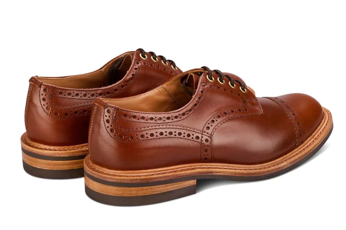 7047 - Men's Derby ToeCap Brogue - Beechnut Antique sold by Tricker's product image thumbnail 4