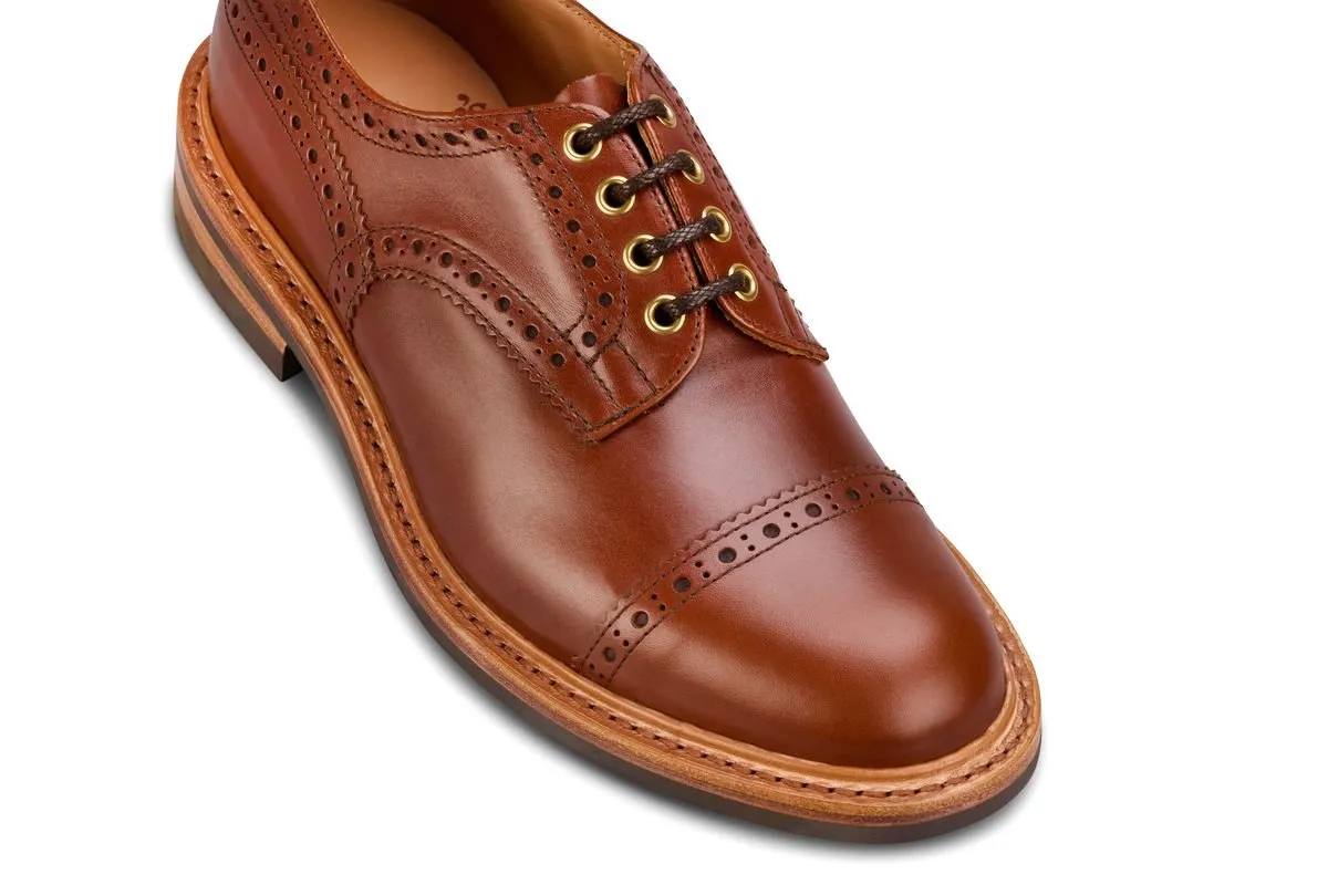 7047 - Men's Derby ToeCap Brogue - Beechnut Antique sold by Tricker's product image thumbnail 2