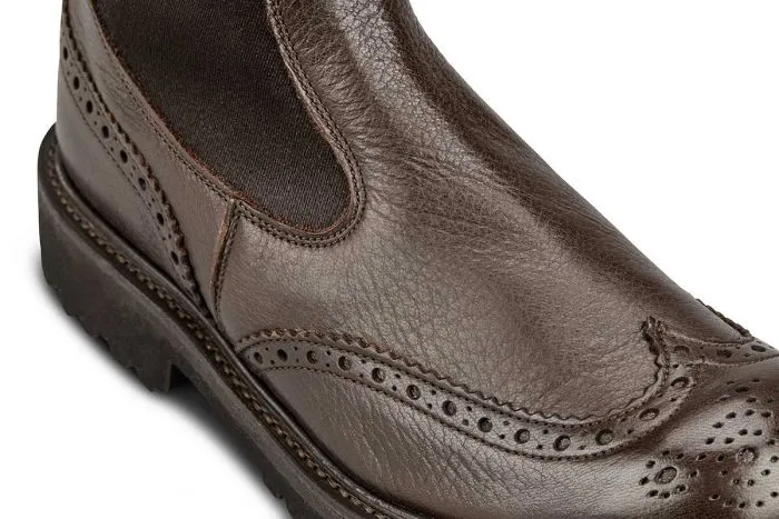 Silvia Country Dealer Boot - Olivvia Deerskin - Brown sold by Tricker's product image thumbnail 2
