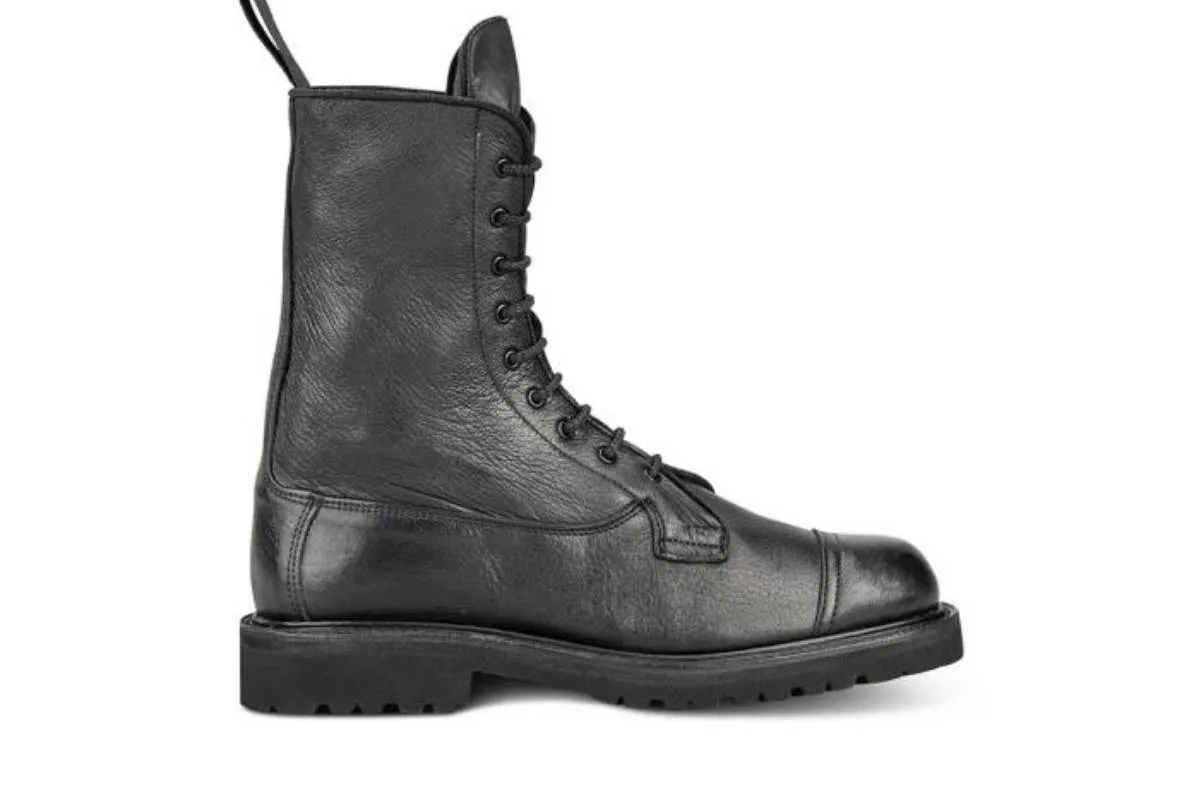 Lucia Super Boot - Olivvia Deerskin - Black sold by Tricker's