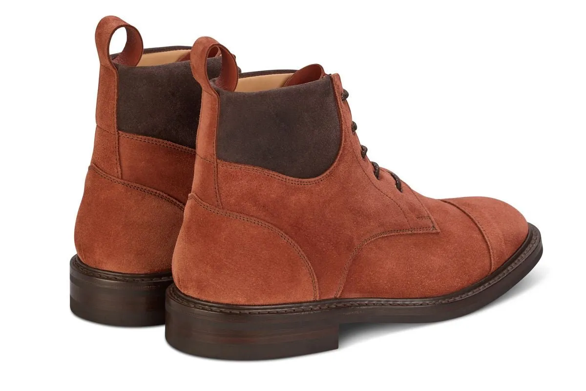 Charles Padded Boot - Cligio (Cherry) Castorino Suede sold by Tricker's product image thumbnail 4