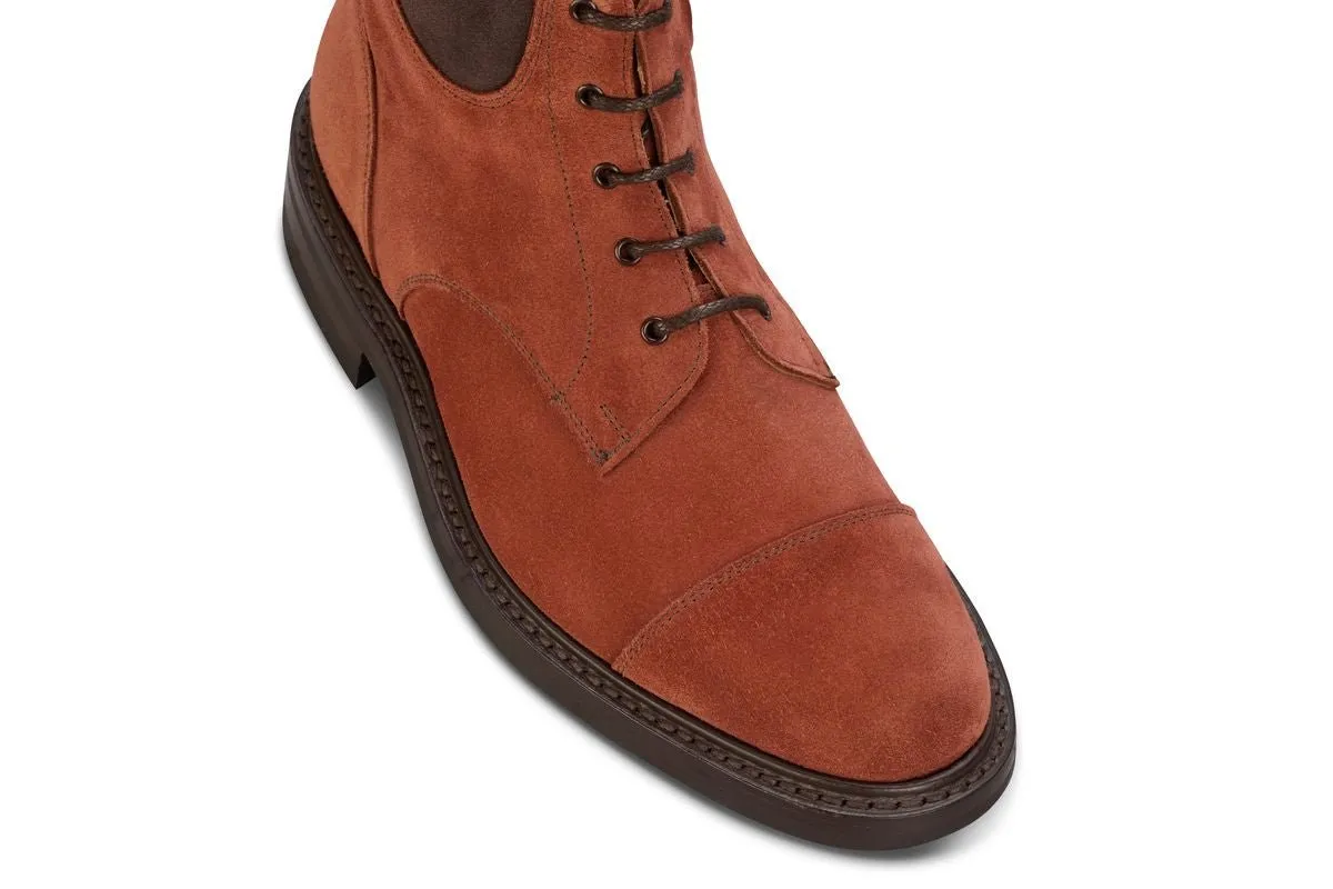 Charles Padded Boot - Cligio (Cherry) Castorino Suede sold by Tricker's product image thumbnail 2