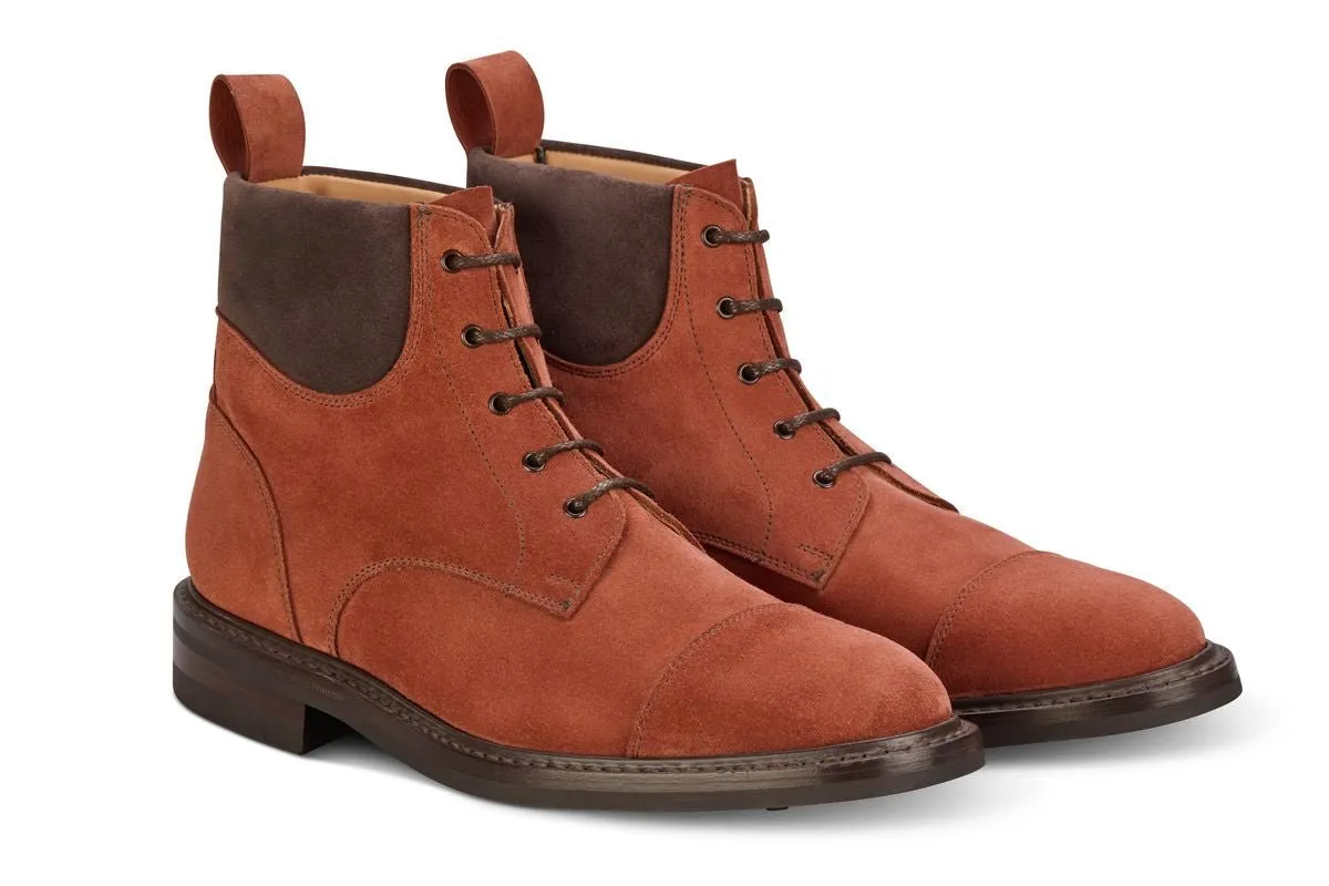 Charles Padded Boot - Cligio (Cherry) Castorino Suede sold by Tricker's product image thumbnail 3