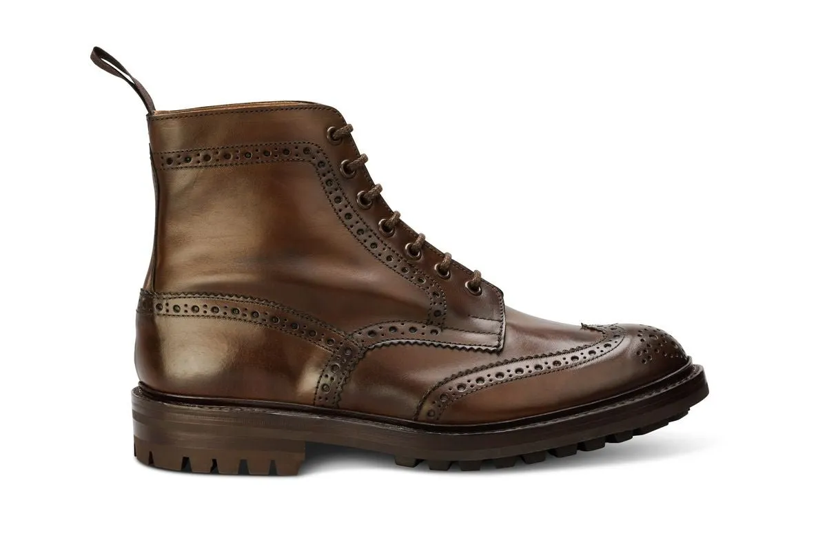 Stow Country Boot - Coffee Burnished sold by Tricker's