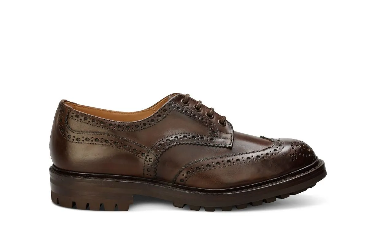 Bourton Country Shoe - Coffee Burnished sold by Tricker's